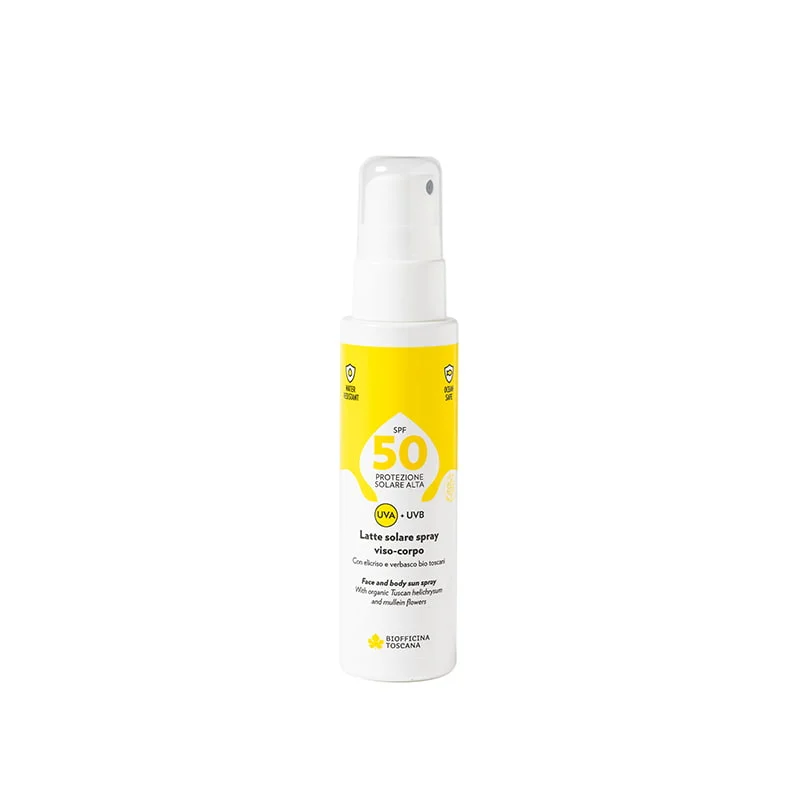 BIOFFICINA TOSCANA Latte Solare Spray Viso e Corpo SPF 50