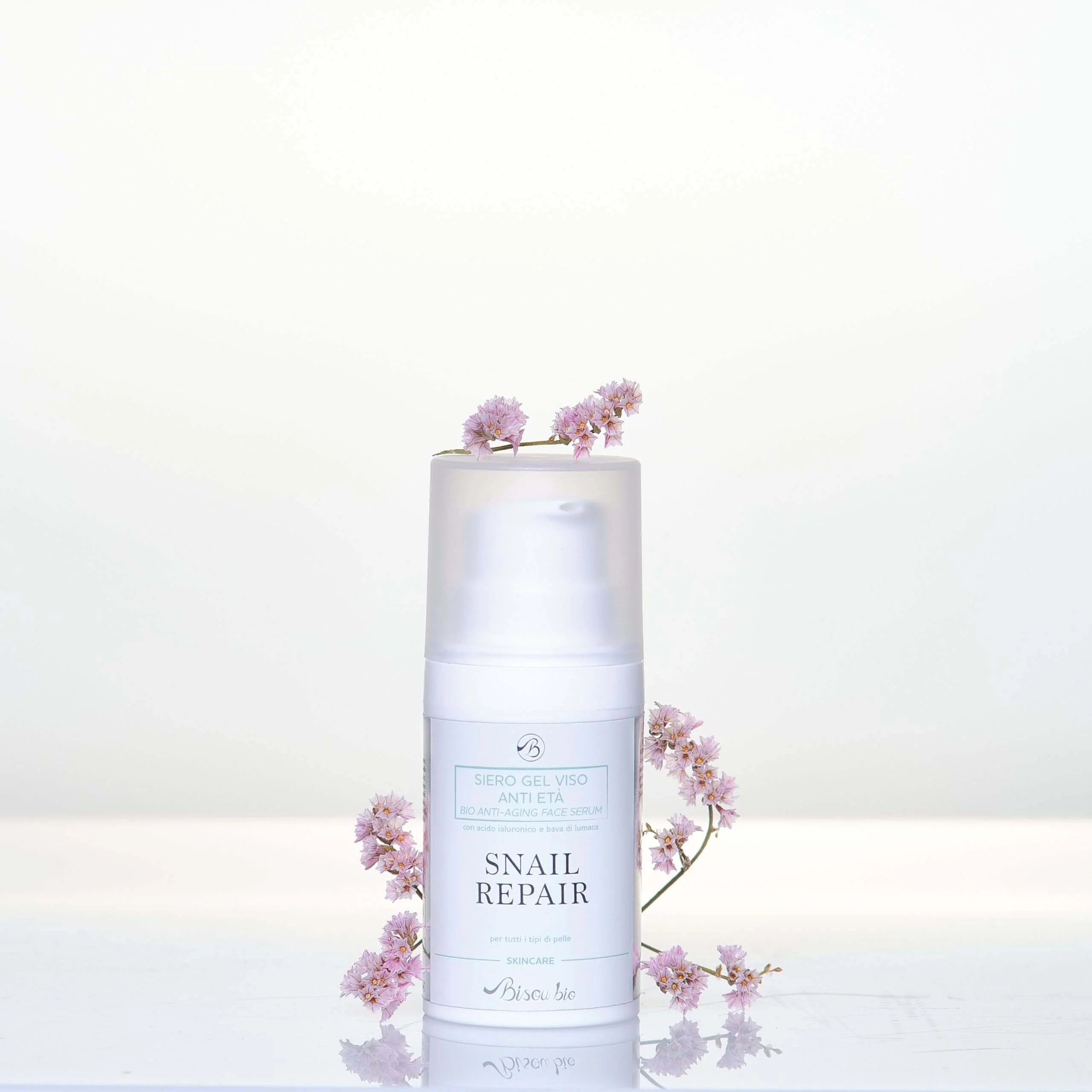 BISOUBIO Snail Repair Siero Viso Bava di Lumaca e Acido Ialuronico