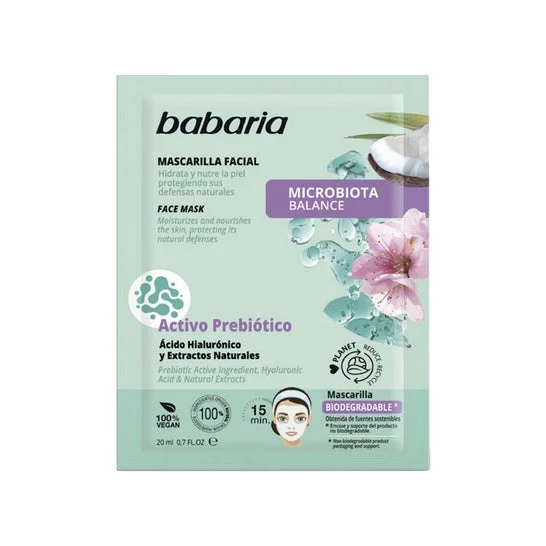 Babaria Microbiota Facial Hyaluronic Acid Mask 20ml
