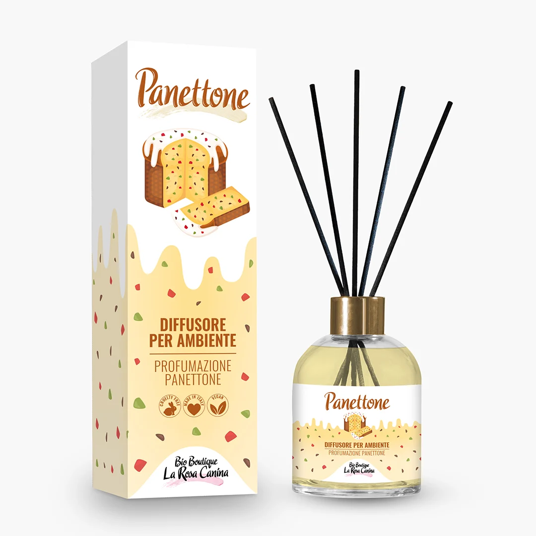 BIO BOUTIQUE LA ROSA CANINA Panettone – Diffusore per Ambiente Profumazione Panettone