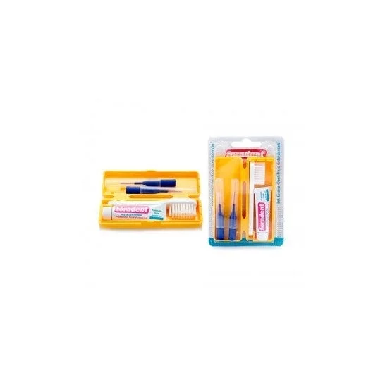 Valigetta per set da viaggio Foradent + dentifricio 5ml + 2 interdentali