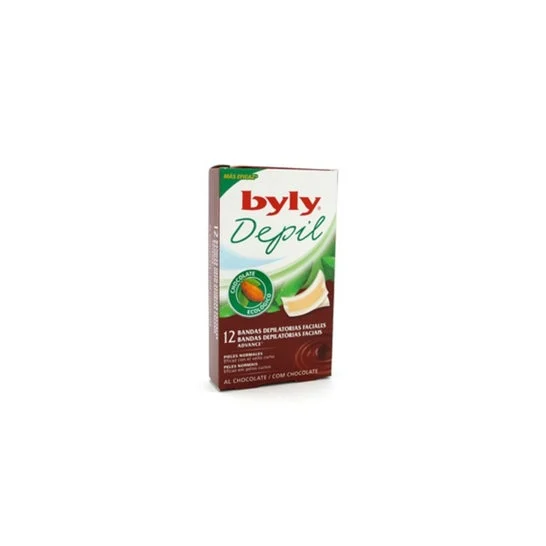 Byly Depil Chocolate Facial Strips 12 pezzi