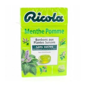 Ricola Caramelos de Hierbas Suizas Sabor Manzana y Menta 50g