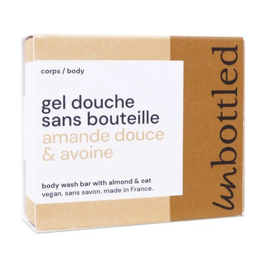 Unbottled Gel de Ducha Sin Botella Avena & Almendra 110g