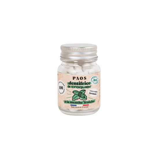 Paos Pasta Dentífrica Masticable Bio Menta Fresca 100comp