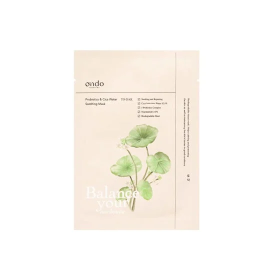 Ondo Beauty Prebiotics & Cica Water Soothing Mask