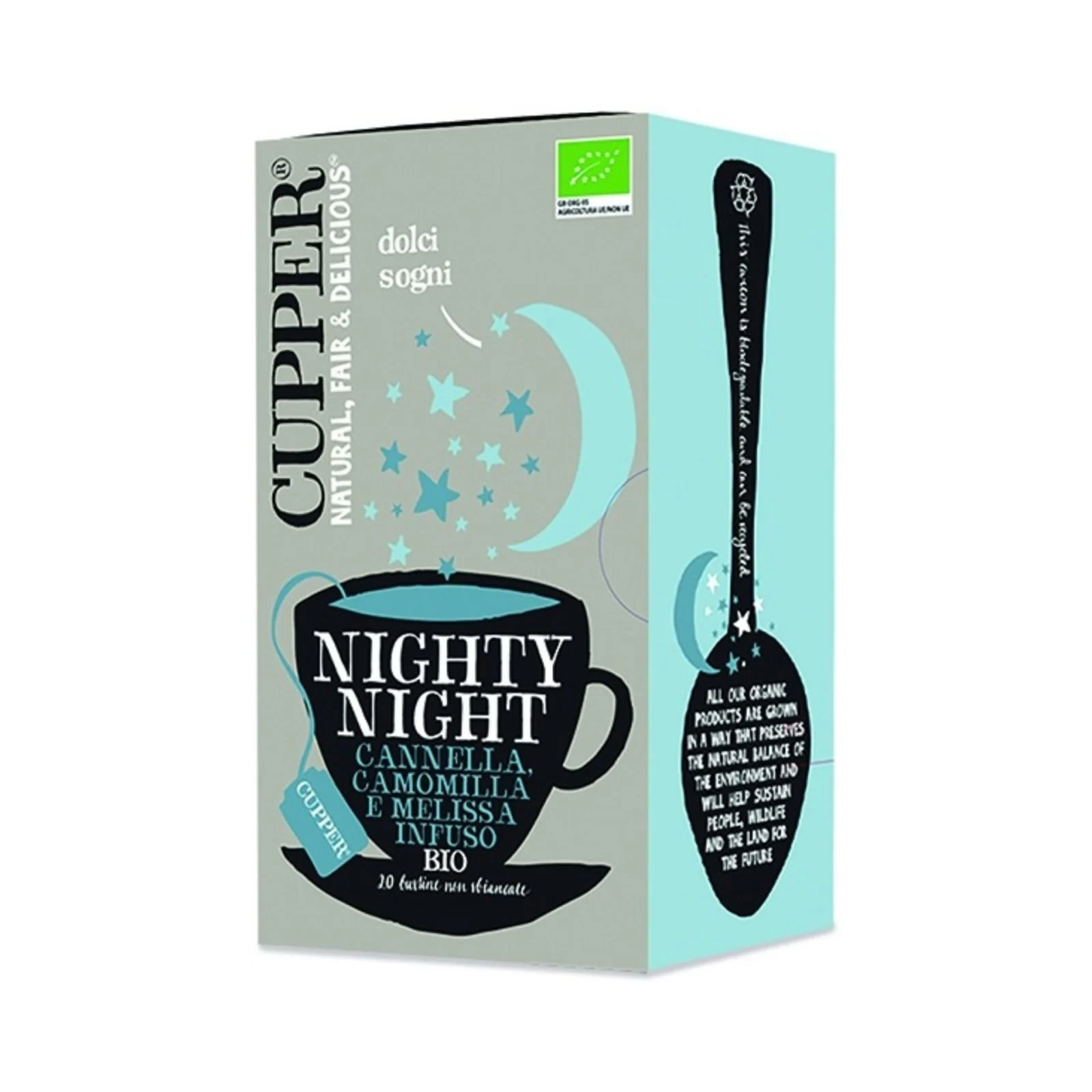 CUPPER Nighty Night – Infuso Cannella, Camomilla e Melissa