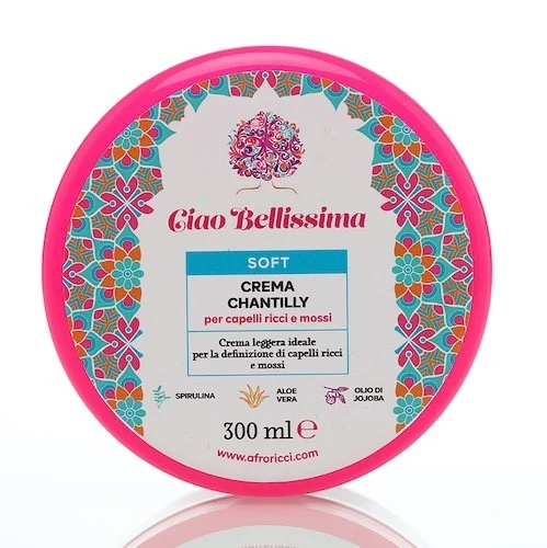 AFRORICCI Ciao Bellissima – Soft Crema Chantilly per Capelli Ricci e Mossi 300 ml