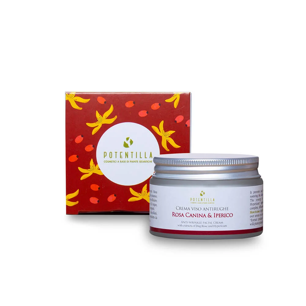 POTENTILLA Crema Viso Antirughe Rosa Canina e Iperico