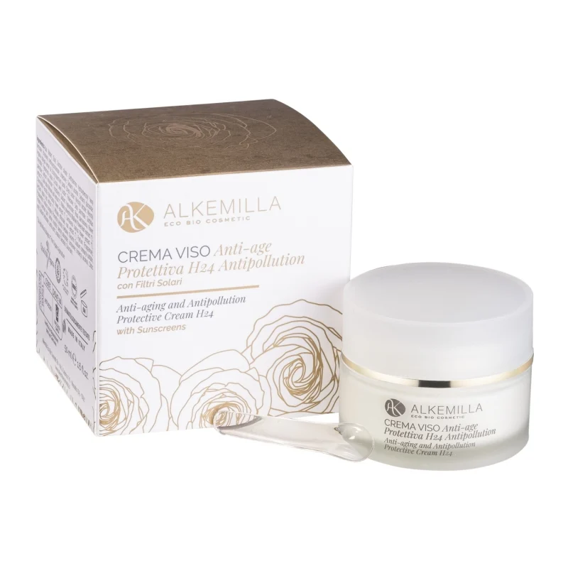 ALKEMILLA Crema Viso Antiage Protettiva 24h Antipollution