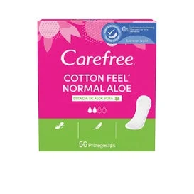Carefree Carefree Normal Aloe Protettore Cotton 56 Unità