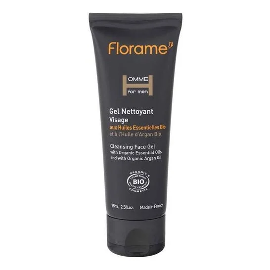 Florame Homme Gel Nettoyant Visage 75ml Cosmébio