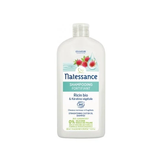 Natessance Champú Fortificante Ricino Queratina 500ml