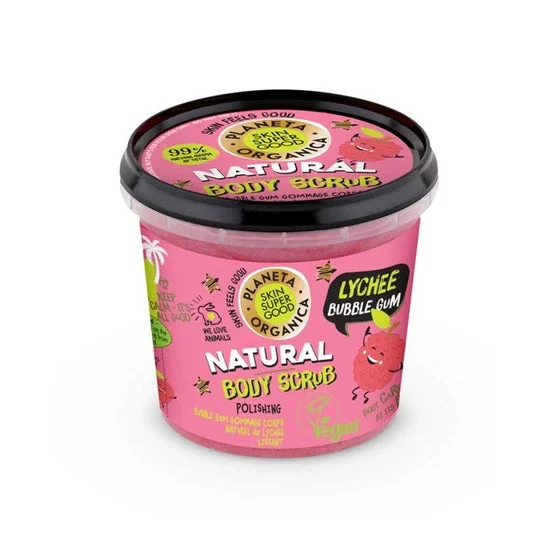 Planet Organic Body Scrub Lychee Bubble Gum 360ml