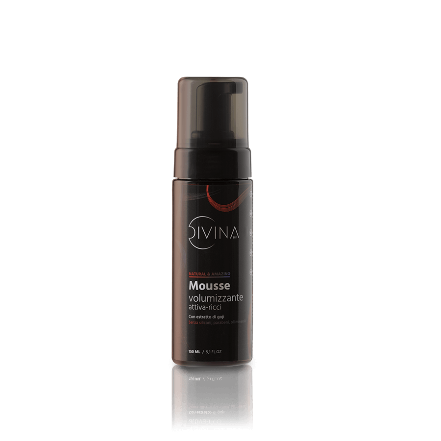DIVINA BLK Mousse Volumizzante Attiva Ricci 150 ml
