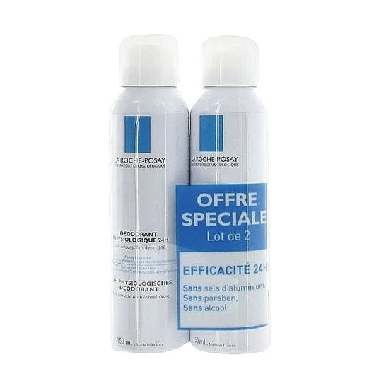 La Roche Posay Deodorante Fisiologico 24h Spray 2x150ml