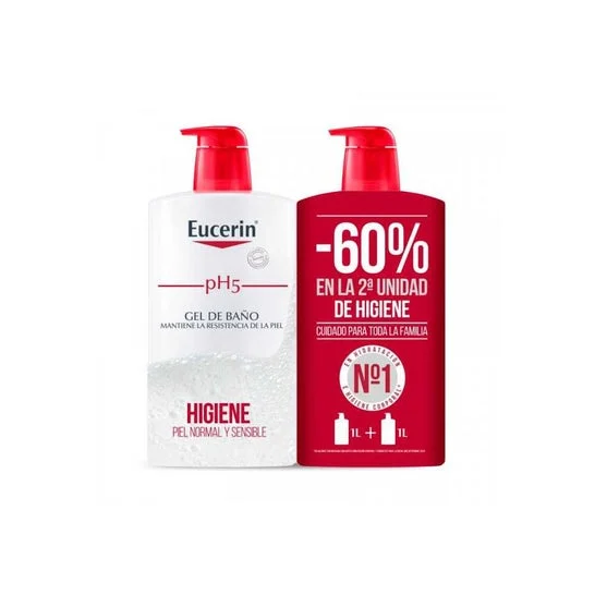 Eucerin® pH5 Gel da bagno Duplo 1l+1l