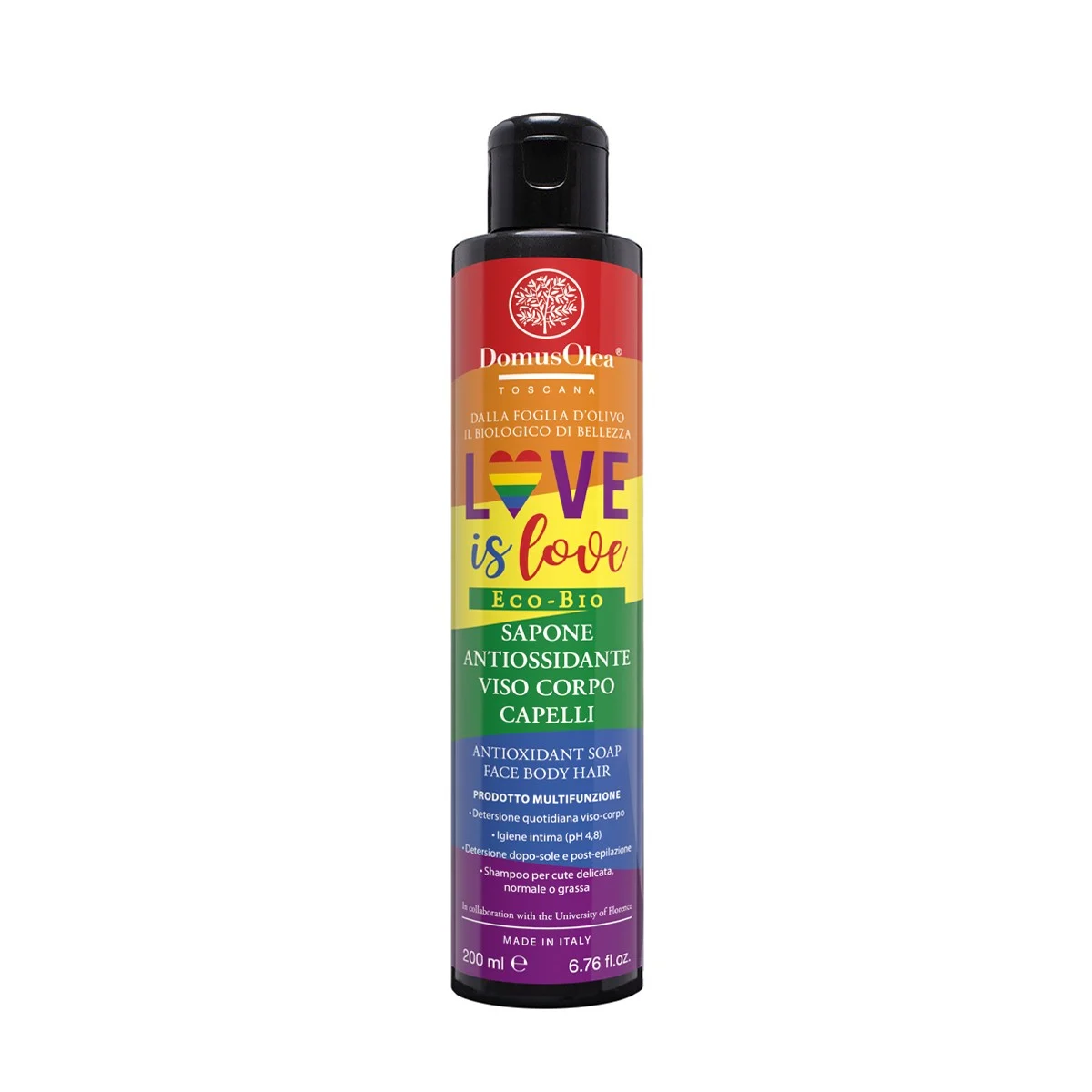 DOMUS OLEA TOSCANA Sapone Antiossidante Viso Corpo Capelli Love Is Love