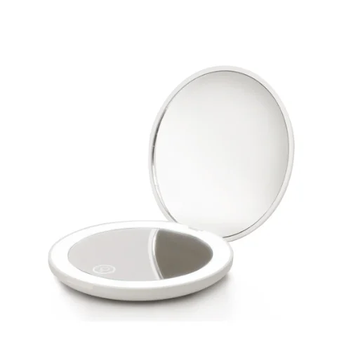LABOR SPECCHIETTO DA BORSA BIANCO CON LUCE LED E512B