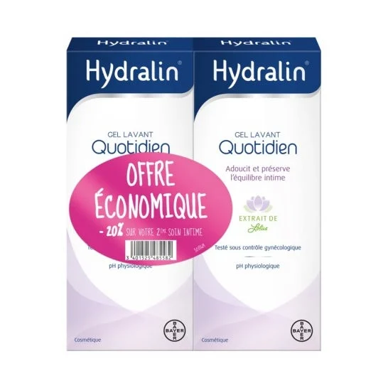 Hydralin Quotidien Gel Lavant 2x200ml