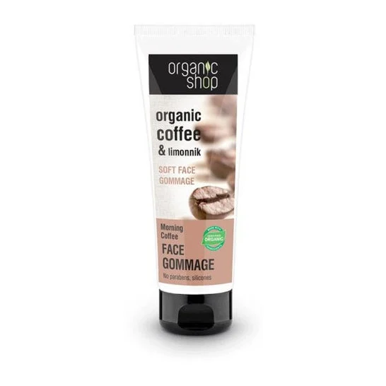 Organic Shop - Peeling delicato al caffè del mattino per il viso 75ml