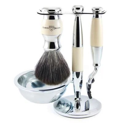 Edwin jagger Set Da Barba Avorio
