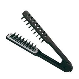 Eurostil Jabali doppia spazzola per raddrizzare-asciugare nero 1pc