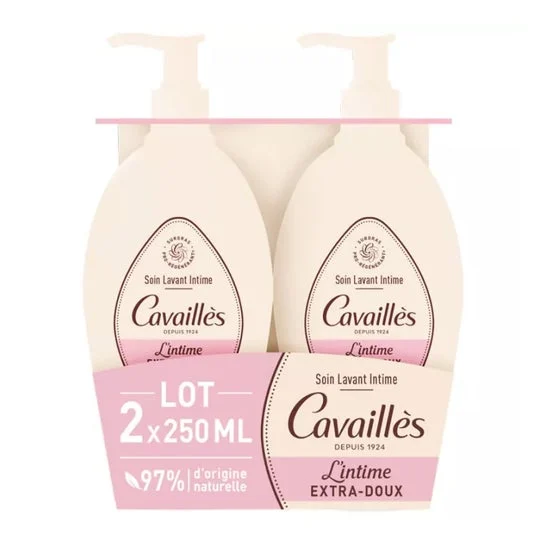Rogé Cavailles Extra Gentle Natural Washing Gel 2x250ml