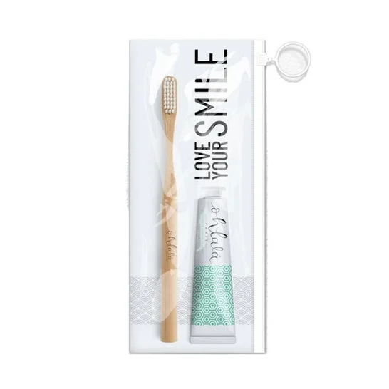 Ohlala Kit Travel Bamboo Toothbrush + Toothpaste Mint