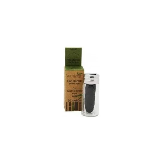 Filo interdentale Vamboo Mint + carbone di bambù + xilitolo 30m