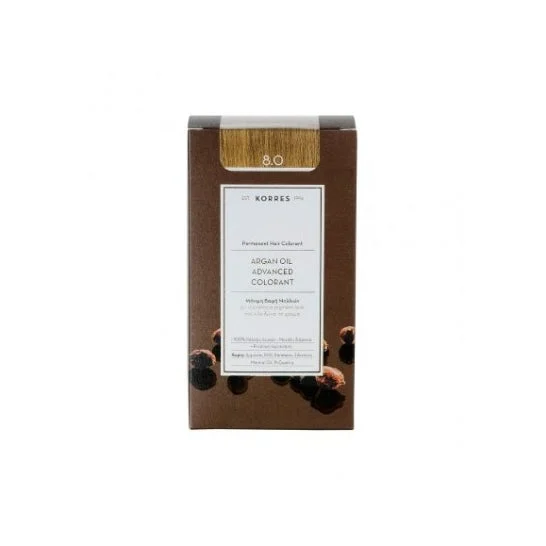 Korres Coloration Permanente Huile D'Argan Blond Clair 8.0