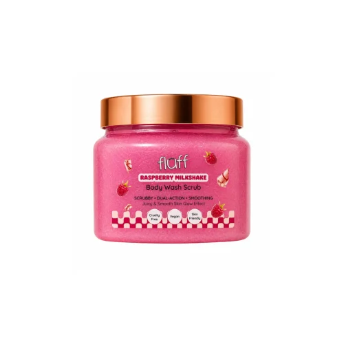 FLUFF Body Scrub – Raspberry Milkshake
