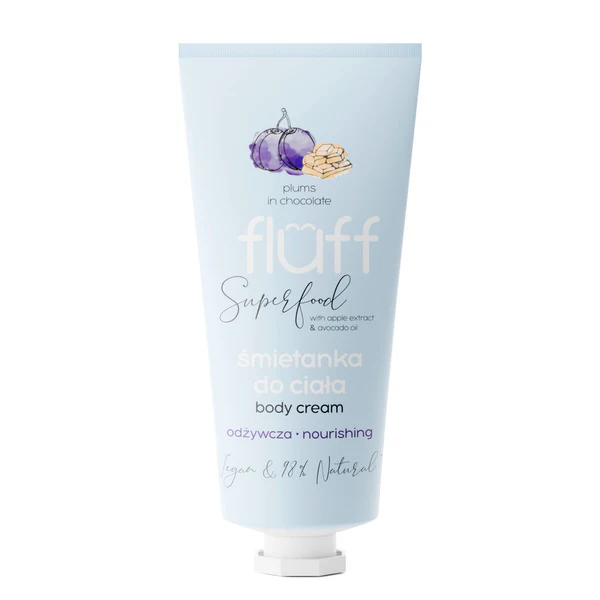 FLUFF Superfood – Body Cream Plums in Chocolate