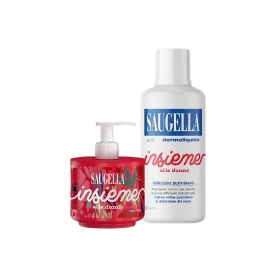 Saugella Art Edition Bundle Dermolíquido Limpiador Íntimo 500ml
