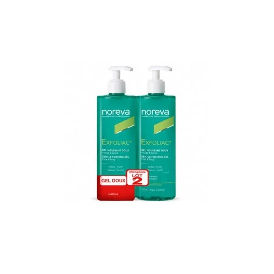 Exfoliac Gentle Foaming Gel Face and Body 2x400ml