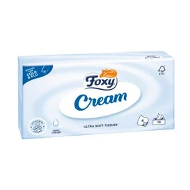 Foxy Pañuelos Faciales Cream Pieles Sensibles 75uds