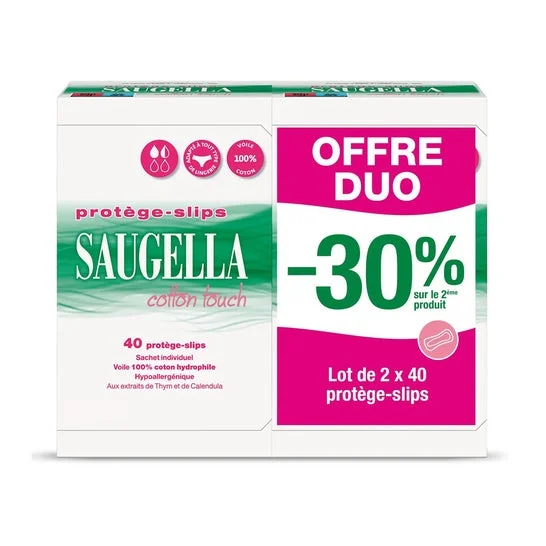 Saugella Cotton Touch Salva Slips 2x40uds