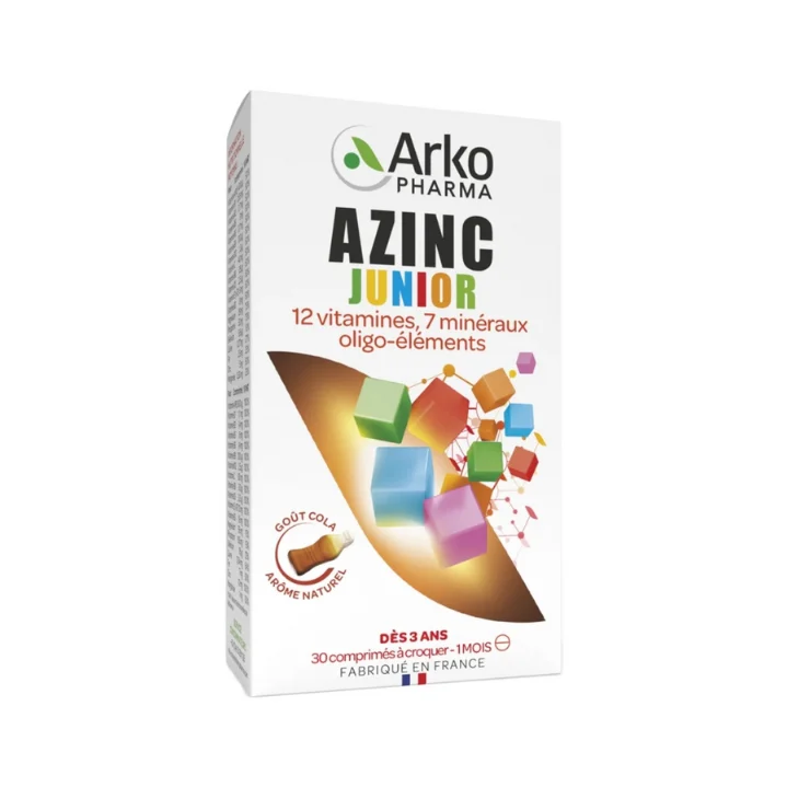 Arkopharma Azinc Junior Gusto Cola Vitamine C & E, Zinco 30 compresse
