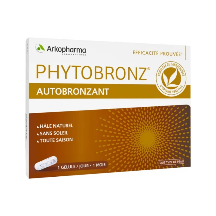 Arkopharma Phytobronz Autoabbronzante Abbronzatura Naturale Vitamine A & E 30 capsule