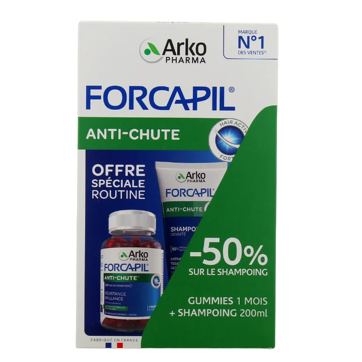 Arkopharma Forcapil Anticaduta 60 caramelle + Shampoo 200ml