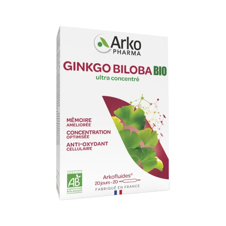 Arkopharma Arkofluidi Gingko Biloba Bio 20 Ampolle