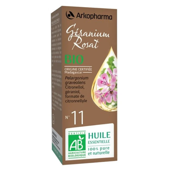 Arkopharma Arkoessentiel Olio Essenziale N°11 Geranio Rosato Bio (Pelargonium Graveolens) 5ml