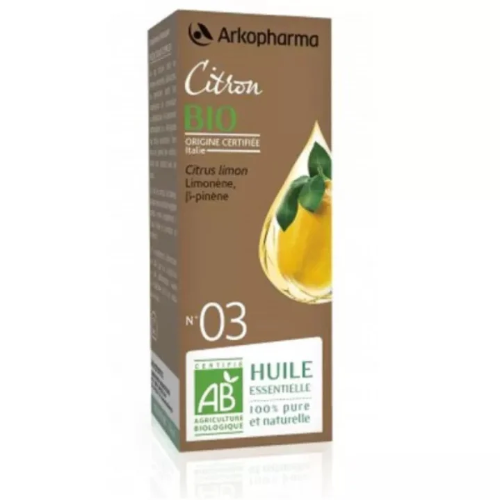 Arkopharma Arkoessentiel Olio Essenziale N°3 Limone Bio 10ml