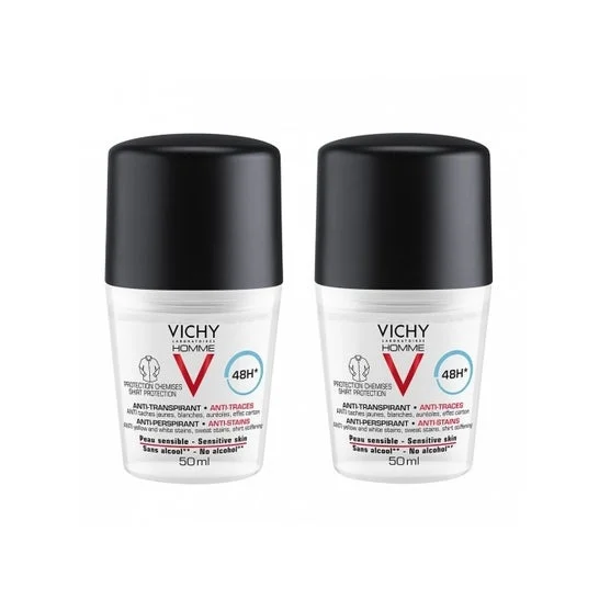 Vichy Homme Deod Anti-Transp 48H 2Palle/50Ml