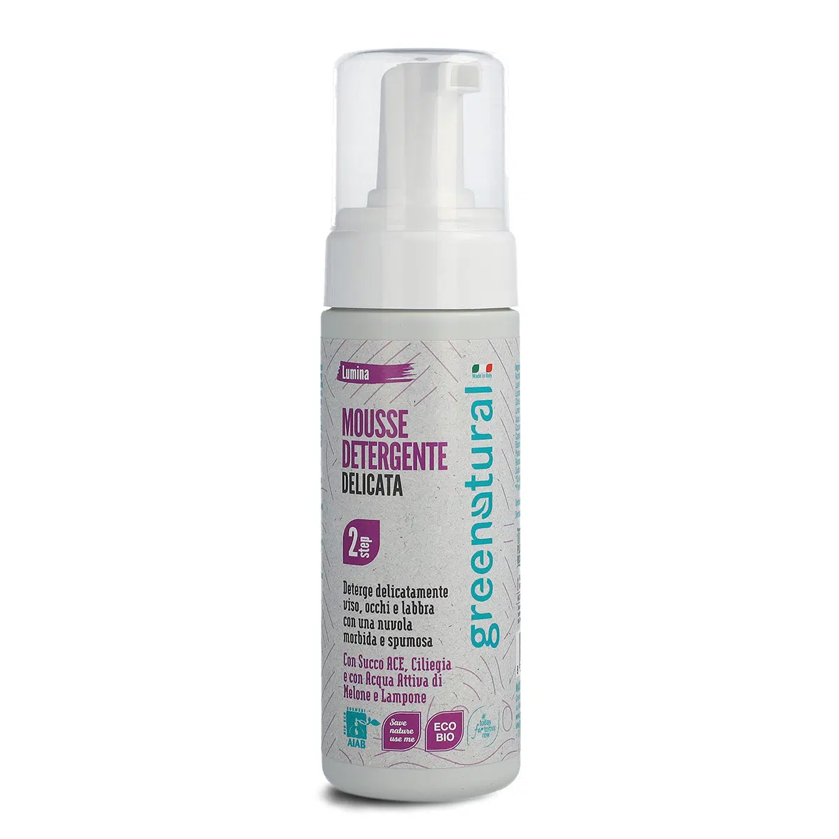 GREENATURAL Lumina – Mousse Detergente Delicata