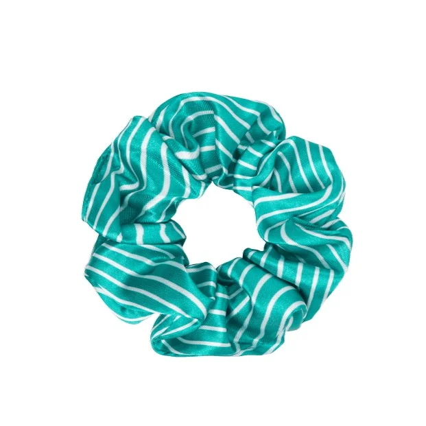GYADA COSMETICS Green Stripes Scrunchie
