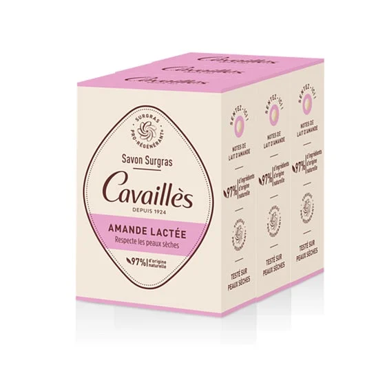 Cavailles Jabón Surgras Amande Lactée 3x200g