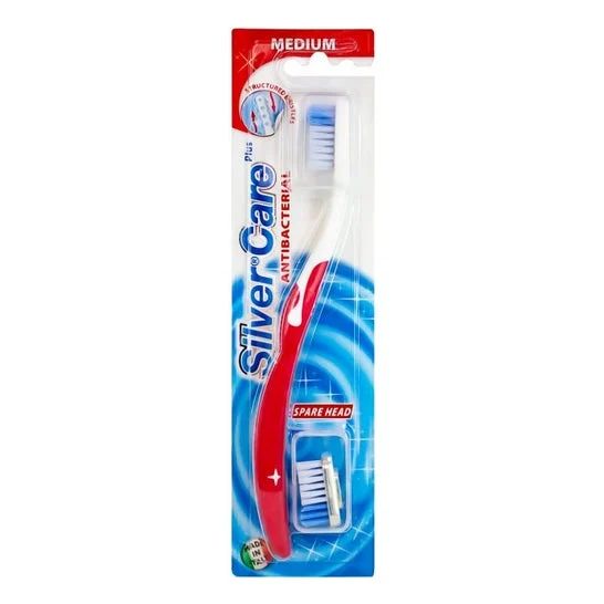 Perfetti Van Melle Silver Care Plus Kit Spazzolino + Testina Med