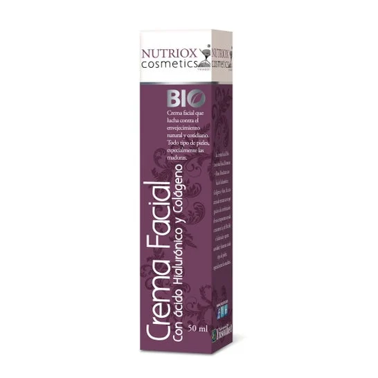 Nutriox Crema Facial Collagene, Acido Ialuronico & Aloe 50ml