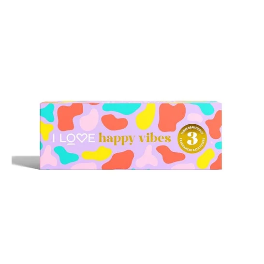 I Love Happy Vibes Set Bombas de Baño 3uds